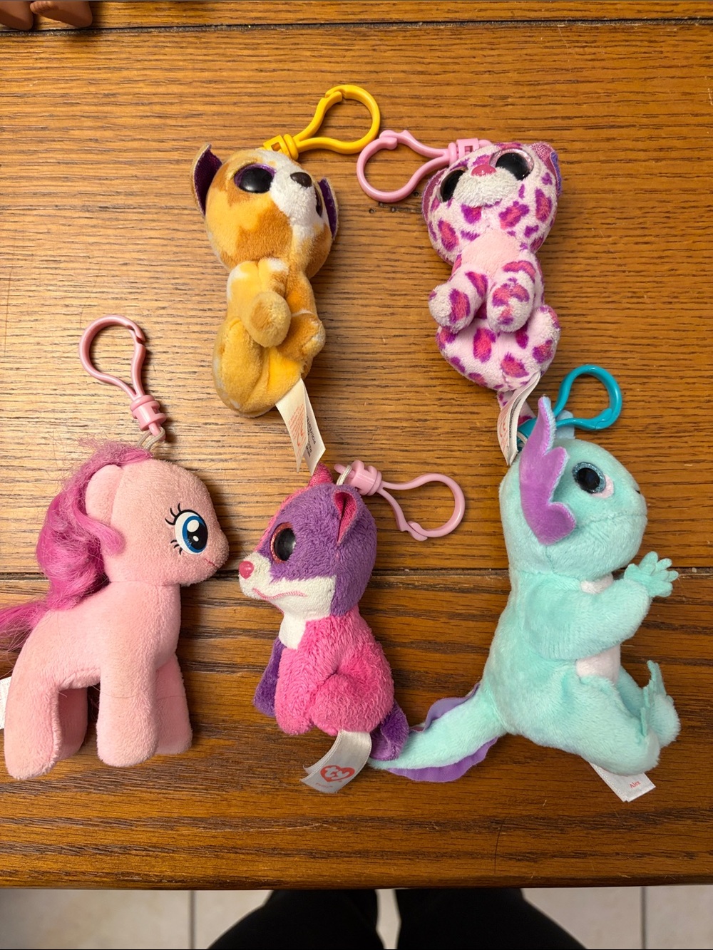 Ty Plush Keychain Set